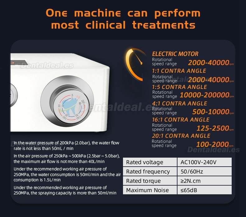 Pluspower® Super Micro S Motor eléctrico dental con luz LED 5 modelos